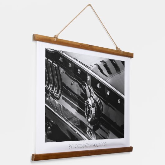 Treiber für alte Muskelkennzeichen Wandteppich Mit Holzrahmen (Gewinkelt)