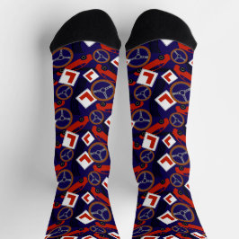 Treiber für den Fahrer Ed Novelty Socken