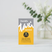 Treiber für den Kreativen Taxi Wave Cab Visitenkarte (Stehend Vorderseite)