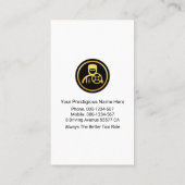 Treiber für den Kreativen Taxi Wave Cab Visitenkarte (Rückseite)