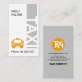 Treiber für den senkrechten grauen TAXI-Signage-Ta Visitenkarte (Vorne/Hinten)