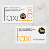 Treiber für den TAXI-Frame mit Creative Graugelb  Visitenkarte (Vorne/Hinten)