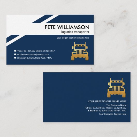 Treiber für den Transport von Creative White Logis Visitenkarte (Vorne/Hinten)