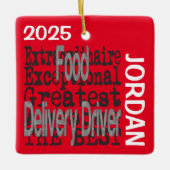 Treiber für die Lebensmittellieferung Außerordentl Keramikornament (Vorderseite)