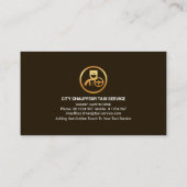 Treiber für die Silhouette des Serving Plate City Visitenkarte (Rückseite)