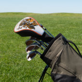 TREIBER GOLF HEAD COVER TIGER IN FLAMES DIY NAME HEADCOVER (In SItu)