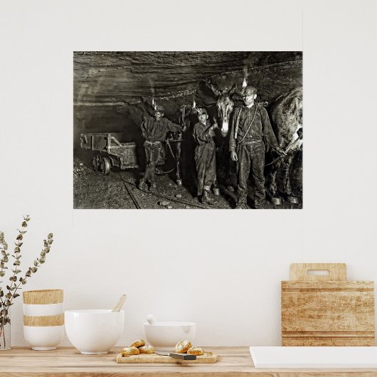 TREIBER IM KOHLENMINE 1908 POSTER (Küche)
