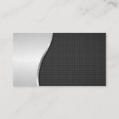 Treiber | Metallischer Hintergrund | QR-Code Visitenkarte (Rückseite)