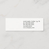 Treiber Mini Visitenkarte (Rückseite)