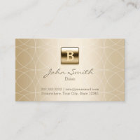 Treiber Modern Gold Monogram Logo