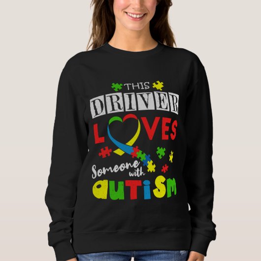 Treiber-Puzzle Besondere Liebe Autismus Bewusstsei Sweatshirt (Vorderseite)