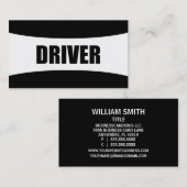 Treiber-Visitenkarte Visitenkarte (Vorne/Hinten)