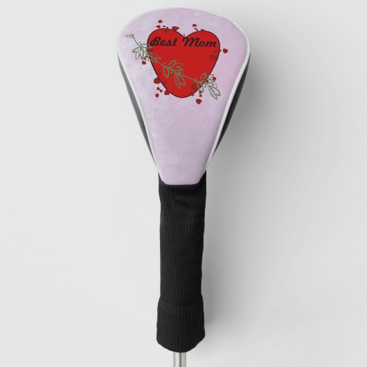 Treiberabdeckung "Beste Mama" Golf Headcover (Vorderseite)