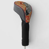 Treiberabdeckung Zebra Rock Painted Wild Golf Headcover (angewinkelt)