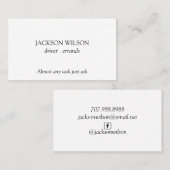 Treiberlieferung Visitenkarte (Vorne/Hinten)