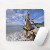Treibholz auf der Küstenlinie des französischen Mousepad (Mit Mouse)