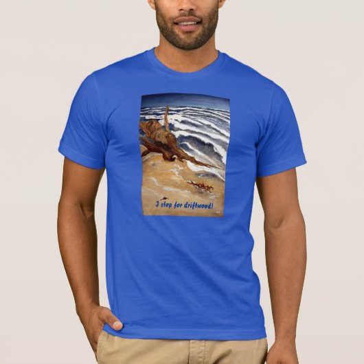 Treibholz durch den Strand-T - Shirt (Vorderseite)