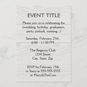 Treibholz-Hintergrund Einladung