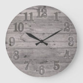 Treibholz-Hintergrund Große Wanduhr (Vorderseite)