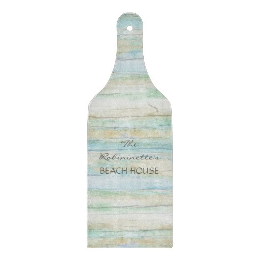 Treibholz-Ozean-Strand-Haus-Küstenküste Schneidebrett (Vorderseite)