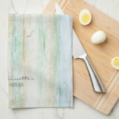 Treibholz-Ozean-Strand-Haus KüstenSeashoredriftw Geschirrtuch (Viertel Falte)