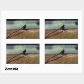 Treibholz Rechteckiger Aufkleber (Blatt)