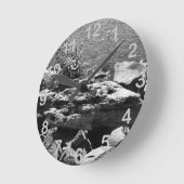 Treibholz Runde Wanduhr (Winkel)