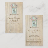 Treibholz-Scheunen-hölzerner rustikaler Visitenkarte (Vorne/Hinten)