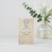 Treibholz-Scheunen-hölzerner rustikaler Visitenkarte (Stehend Vorderseite)