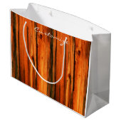 Treibholzbraun Thunder_Cove Große Geschenktüte (Rückseite Schrägansicht)