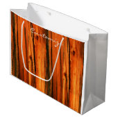 Treibholzbraun Thunder_Cove Große Geschenktüte (Vorderseite Schrägansicht)