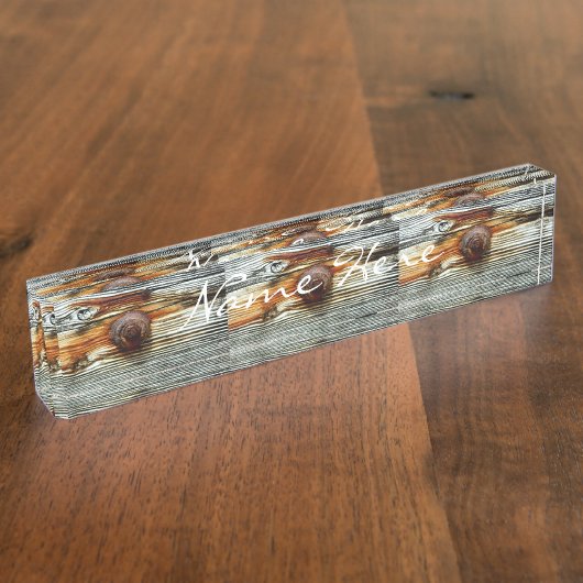 Treibholzgrau Thunder_Cove Namensplakette (Seite)