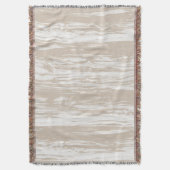 Treibholzmuster - Taupetan und -WEISS Decke (Vorderseite Vertikal)