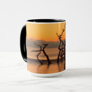 Treibholzstrand bei Sonnenaufgang Jekyll Island Ge Tasse