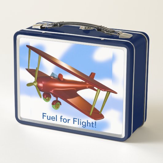 Treibstoff für den Flug Metall Brotdose (Rückseite)