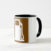 Treibstoff-Verkehrsschild-Tasse Tasse (VorderseiteRechts)