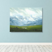 Treibwolken Leinwanddruck (Insitu (Holzboden))
