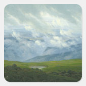 Treibwolken Quadratischer Aufkleber (Vorderseite)