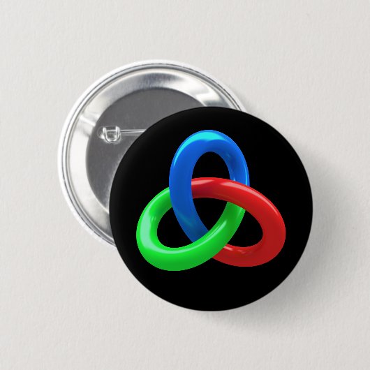 Treilknoten Button (Vorne & Hinten)