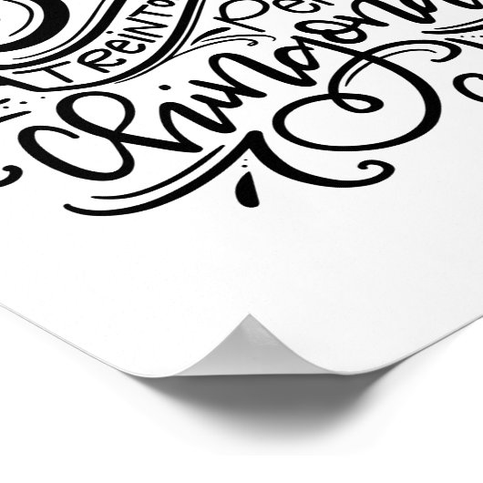 Treintona Pero Chingona Poster (Ecke)