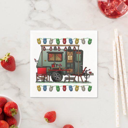 Trek Travel Pods RV Happy Camping Serviette (Beispiel)