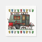 Trek Travel Pods RV Happy Camping Serviette (Vorderseite)