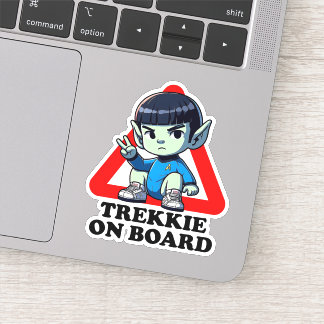 Trekkie on board aufkleber