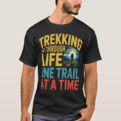 Trekking durch den Lebensweg Gelb T-Shirt (Vorderseite)