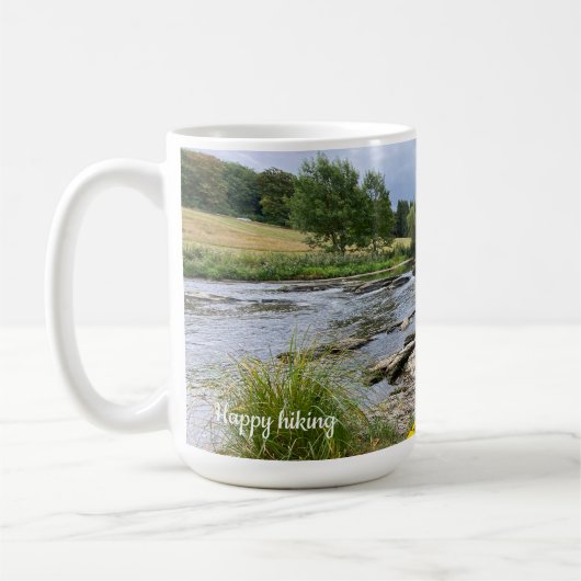 Trekking in Bouillon in Belgien Kaffeetasse (Links)