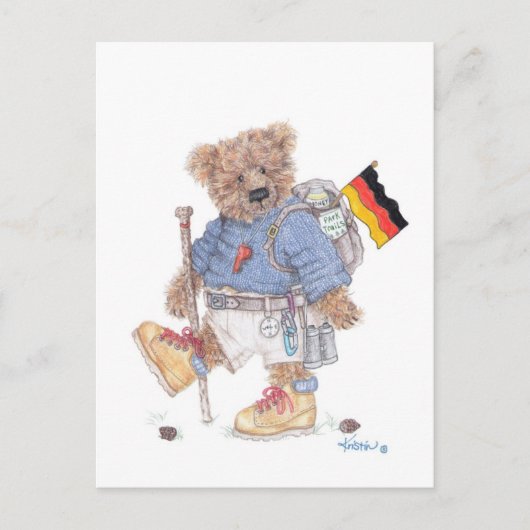 Trekking in Deutschland Postkarte (Vorderseite)