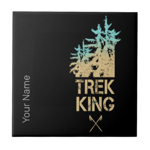 Trekking und Wandern Outdoor Vintage Waldgestaltun Fliese