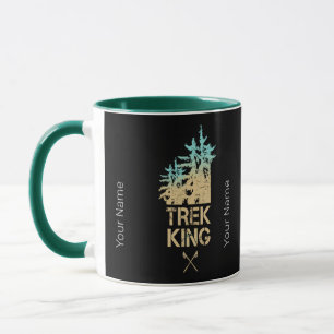 Trekking und Wandern Outdoor Vintage Waldgestaltun Tasse