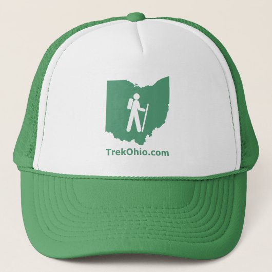 TrekOhio Fernlastfahrer-Hut, grün Truckerkappe (Vorderseite)