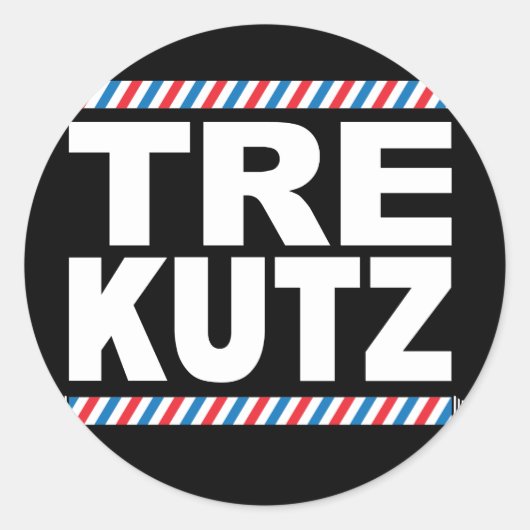 TreKutz-Logo-Aufkleber Runder Aufkleber (Vorderseite)
